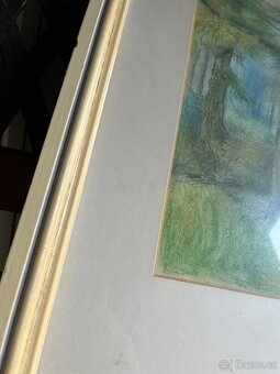 Originál malba obraz Varmila Dušáčková – "V LESE" - 4