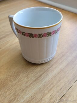 Hrnek, porcelán, zdobený, značený, retro - 4
