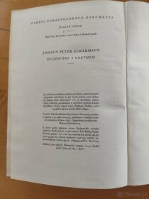 Kniha "Rozhovory s Goethem" , J. P. Eckermann,r.1955 - 4