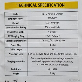 nabijecka pro elektromobil – Typ 2 - 4