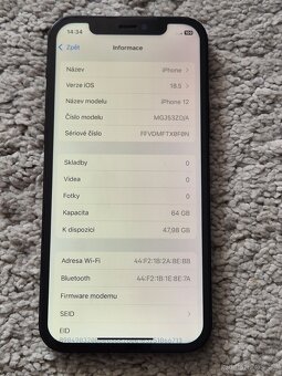iPhone 12 64gb baterie 93% - 4