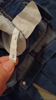 Laclové jeansové kalhoty - 4