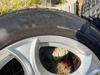 Alu kola 5x110 s pneu 225/50/ZR17 letní - 4