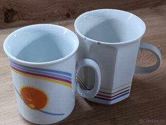 Retro hrnek duha , slunce maluje duhu - 4