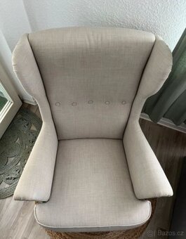 UŠÁK IKEA STRANDMON S TABURETEM - 4