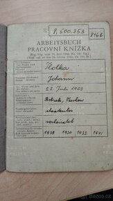 Arbeitsbuch protektorát Čechy a Morava, pracovní knížka - 4