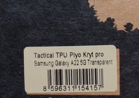 Prodám NEPOUŽITÝ Tactical TPU kryt na Samsung Galaxy A22 5G - 4
