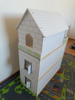 Velký dřevěný domeček pro panenky s výtahem - Adam Toys - 4