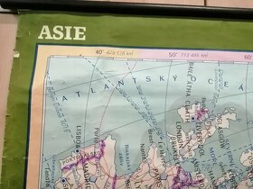 školní mapa Asie hospodářská mapa - 4