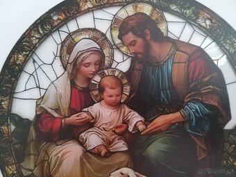 PANNA MARIA - JOSEF - JEŽÍŠEK - OKENNÍ DEKORACE - 4