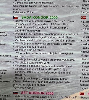 Nafukovací raft Kondor 2000 - 4