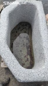 Kamenná stírka, kamenka, koryto, 128x67x60 cm - 4