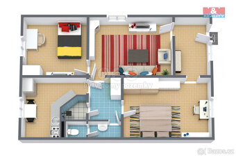 Pronájem bytu 3+1, 72 m², Chodov, ul. Hlavní - 4