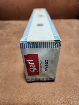 Retro kartón cigaret START - červené, kolek 35 Kč - 4