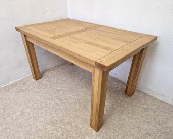 Nový jídelní stůl dub masiv 84x140 cm - 4