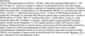 prodám reprobox ALTO TS315 - 4