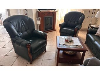 Luxusni italská kožená sedací souprava 3+1+1,4094 - 4