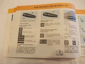 Peugeot 206 a 206SW příručka na obsluhu česky návod uživatel - 4