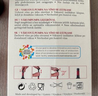 Vakuová pumpa na víno + provzdušnovač vína - 4