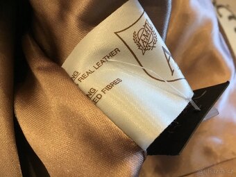 Bunda Ami / England/ 100% kůže /semiš - 4