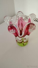 Váza hutné sklo J.Hospoda - 4
