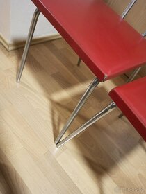 Prodám retro židle kov a umělá kůže, SLEVA + Dárek - 4