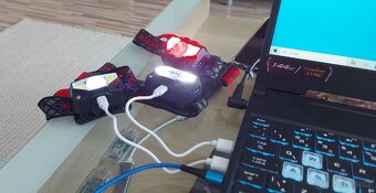 Čelová svítilna COB-LED+červené světlo,ultralehká,vodotěsná. - 4