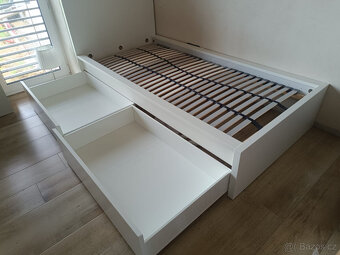 Postel MALM 90x200 cm - bílá, Ikea - 4