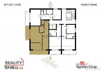 Prodej, byty/3+kk, 72.25 m2, Měděná 3064/5, Jižní Předměstí, - 4