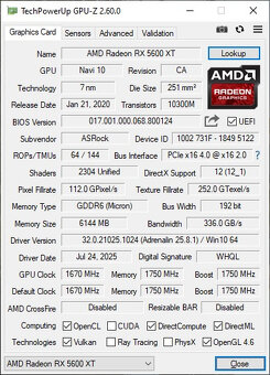 ASROCK RX5600XT PHANTOM GAMING D3 6GB - 4