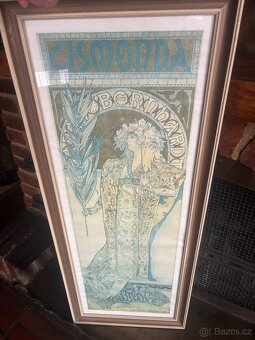Velký zarámovaný plakát A.Mucha - 4