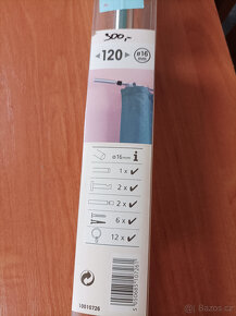 Nová kovová záclonová garnýž - 4