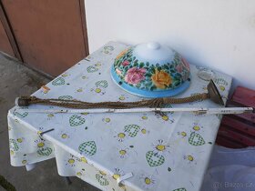 Secesní malovaný lustr - 4