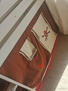 Dětská postel se skluzavkou, bez roštu a matrace - 4