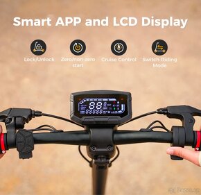 Nový Smart e scooter / koloběžka 60km/h, 2000W terénní - 4