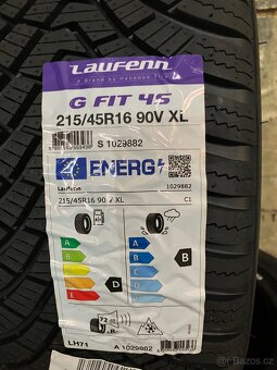 CELOROČNÍ NOVÉ PNEU LAUFENN G FIT 4S- 215/45R16 90V XL - 4
