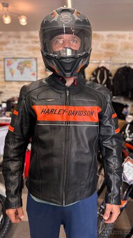 Bunda Harley-Davidson a helma 2x použité - 4
