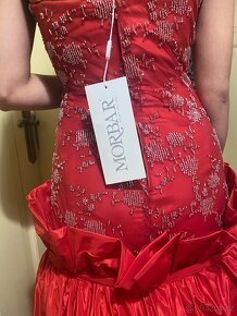 Nové společenské dlouhé hedvábné šaty maturitní ples - 4