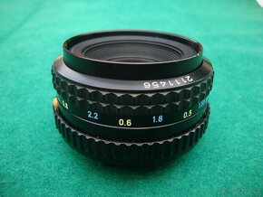 Objektiv SMC Pentax - A 1:2 50mm pěkný plně funkční clona - 4