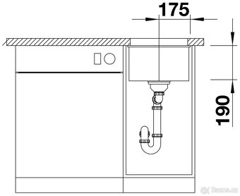 Dřez BLANCO SUBLINE 320-U silgranit - 4