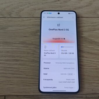 OnePlus Nord 3 5G- 6,74" AMOLED, 8GB +4GB/128GB šedá - 4