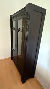 Art deco starožitná skříň masiv dřevo - 4