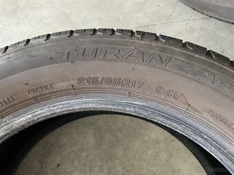 prodám letní pneumatiky 215/55/17 Micheli a Bridgeston sada - 4