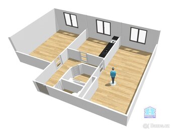 Byt 2+1 Měčín, Sadová ulice (okr. Klatovy), ev.č. H56-2/25 - 4