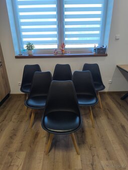 Jídelní židle černé. - 4