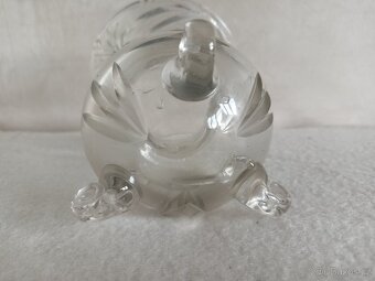 Překrásná skleněná váza broušená - 4