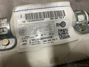 pravý stropní airbag GOLF 6 - 4