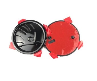 Znaky Škoda 90 nebo 80mm černá matná, černá lesklá - 4