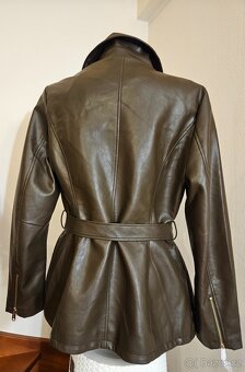 Hnědá delší bunda z ekokůze, vel . 3XL, Nová - 4