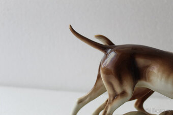 Lovečtí psi na stopě, rok 1960–1978, porcelán Royal Dux - 4